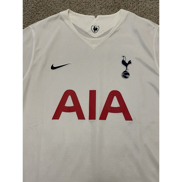 NIKE DRI FIT TOTTENHAM Football Soccer Jersey White AIA Large Men - Picture 2 of 5